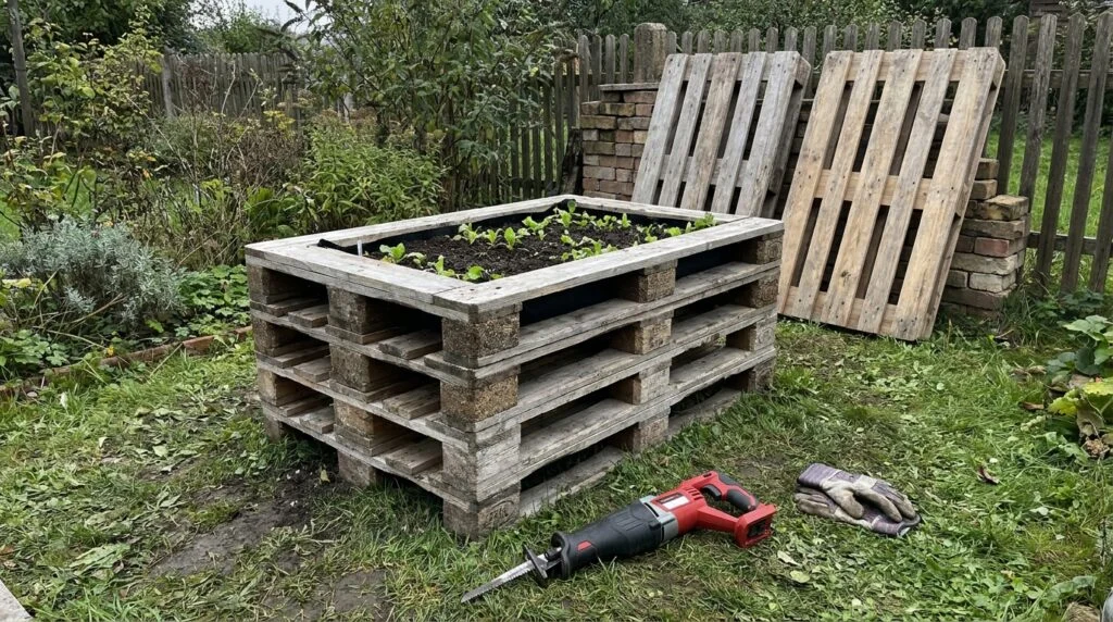 Hochbeet aus Paletten bauen: worauf du beim Holz achten musst