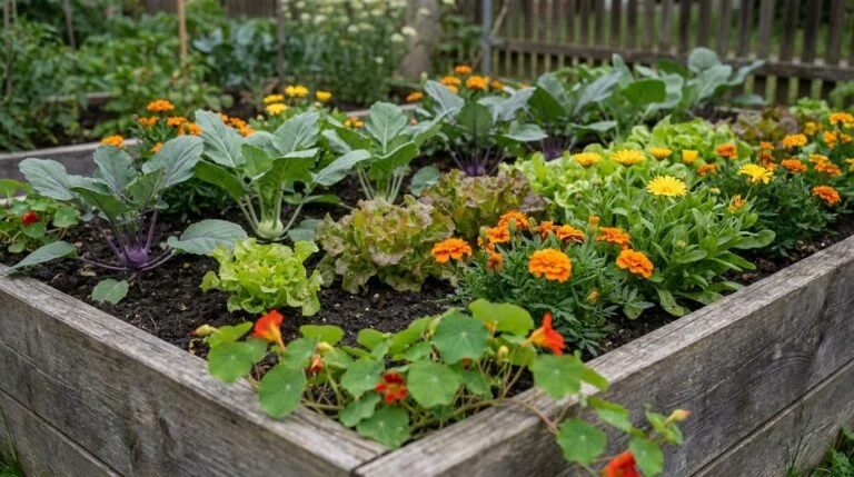 Hochbeet mit Blumen bepflanzen: Partner, Abstände, Sichtschutz